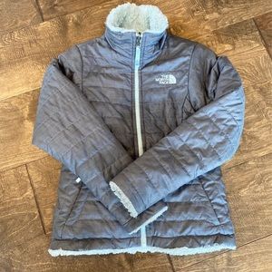 North face reversible little girls jacket